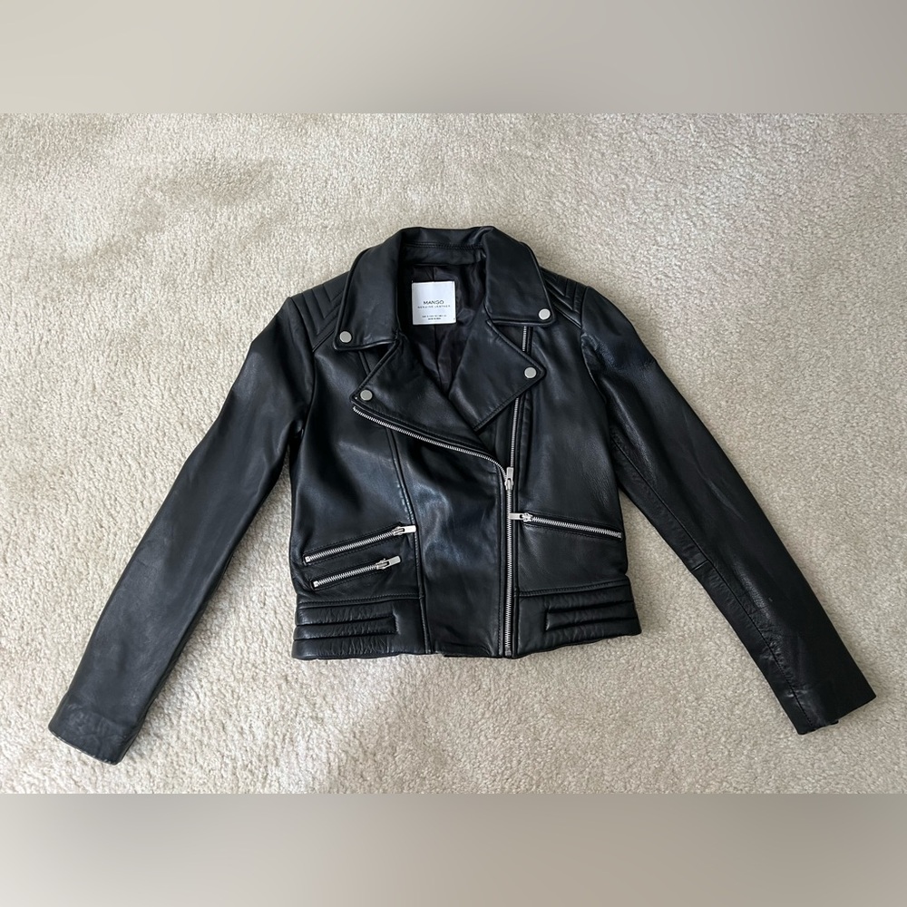 Mango Chic Leather Jacket